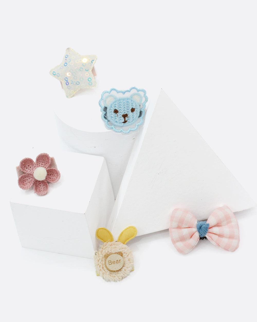 Dog Snap Hair Clips - Sequins Stars