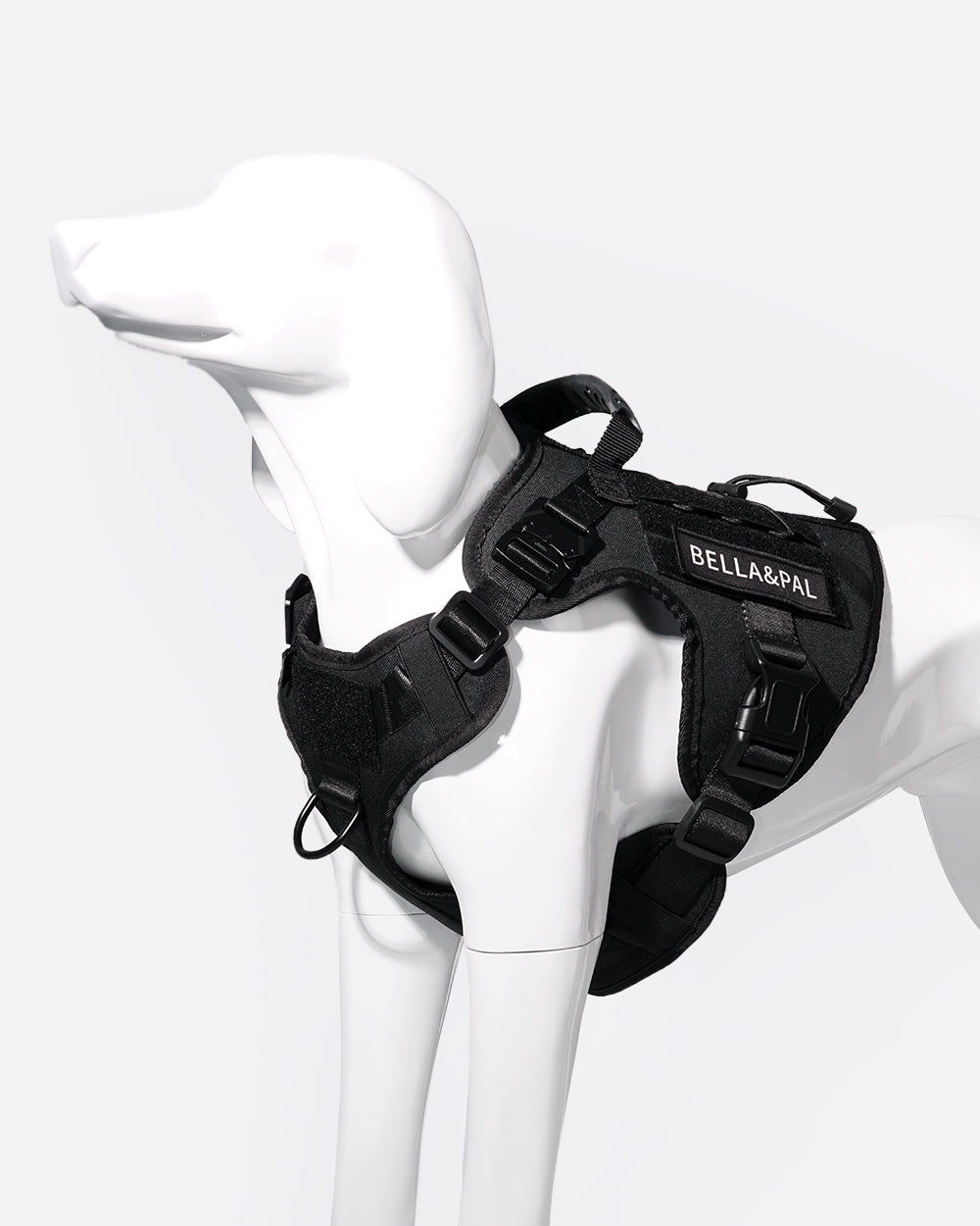 Heavy Duty Tactical No Pull Dog Harness - Classic Black