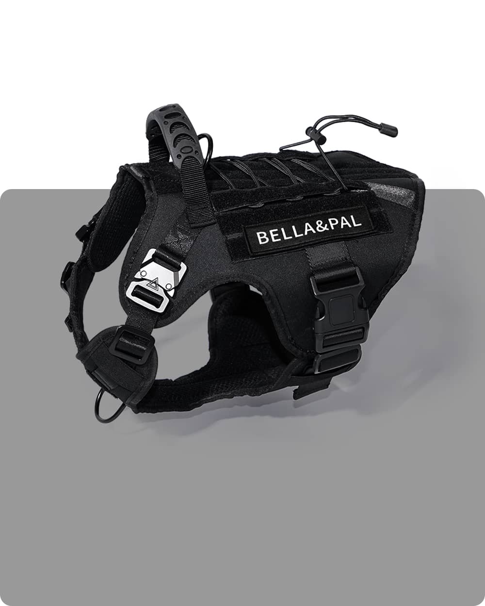 Heavy Duty Tactical No Pull Dog Harness - Classic Black
