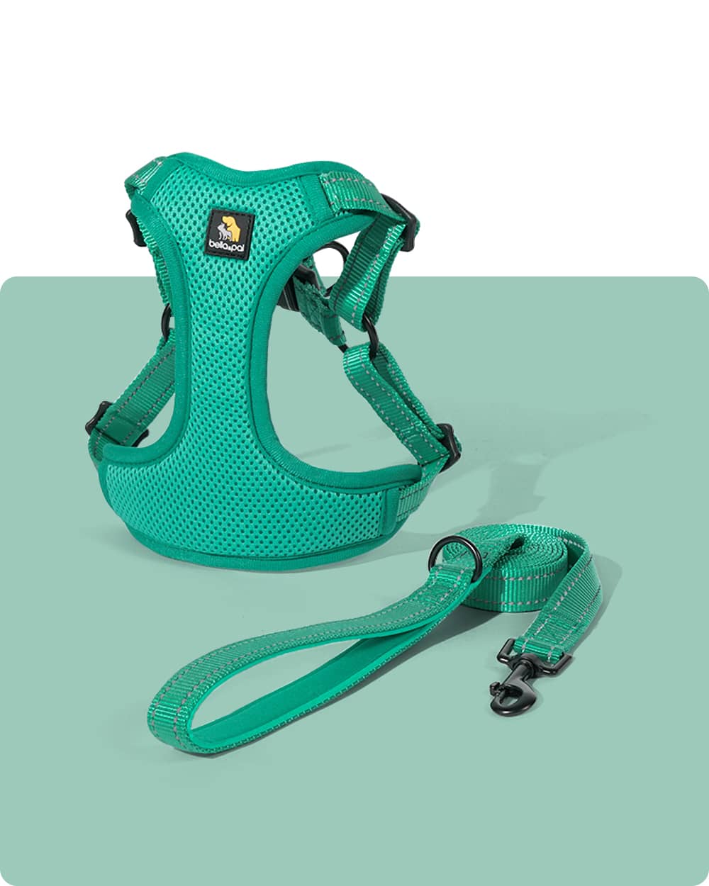 OxyMesh Flexi Step-in Harness and Leash Set - Emerald