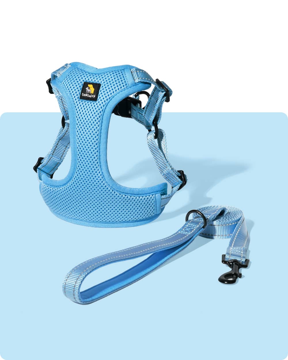OxyMesh Flexi Step-in Harness and Leash Set - Sky Blue