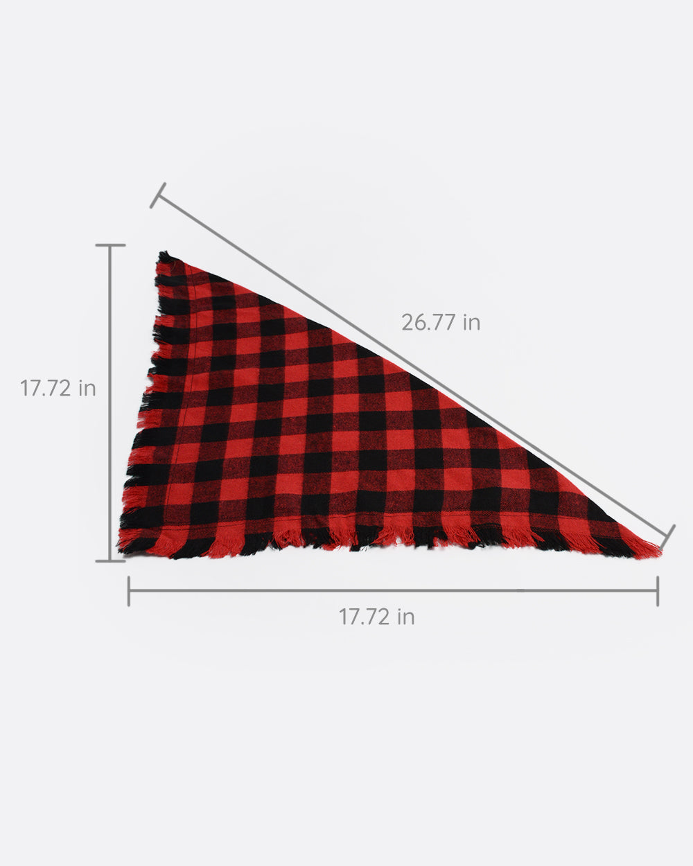 The size is 17.72x17.72x26.77 inches. Suitable for most of the dogs, the pet owner can adjust the size by folding the bandana to fit different sizes of dogs. Very easy to use. Support washable by machines.