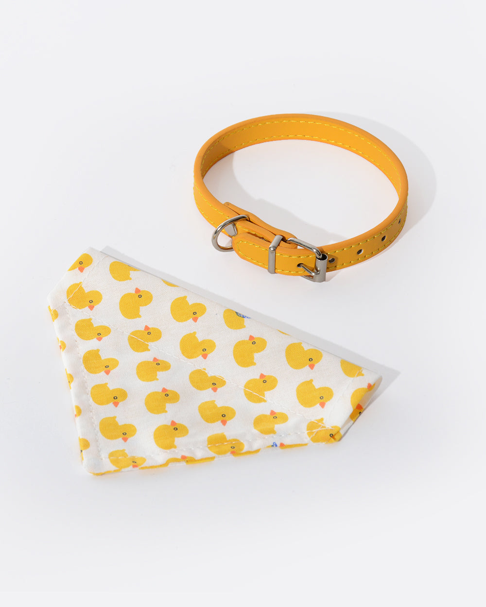 Reversible Dog Bandana with Collar - Duckling Parade