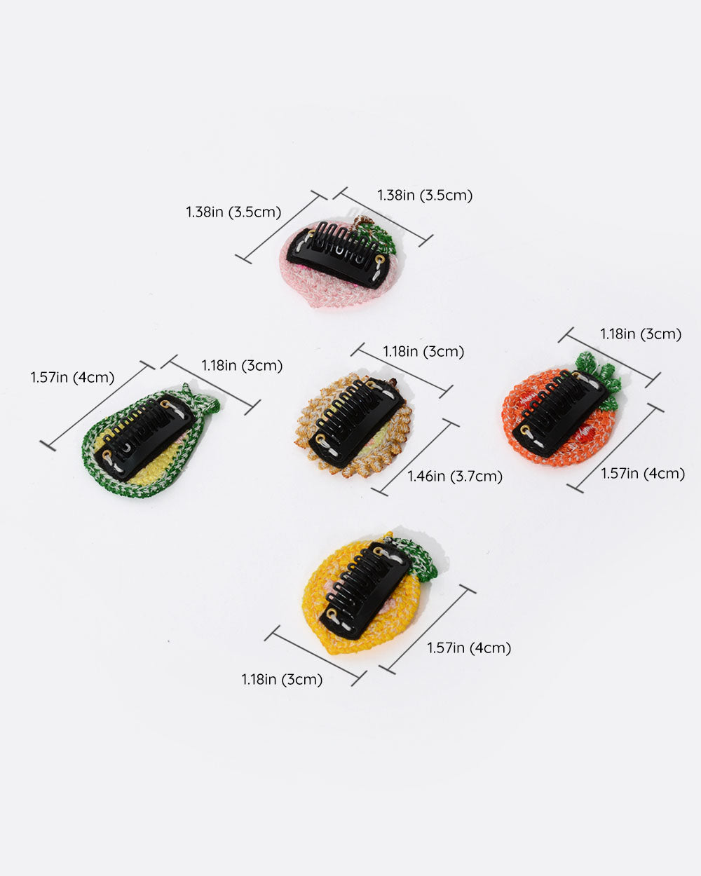 Dog Snap Hair Clips - Fruit Fiesta