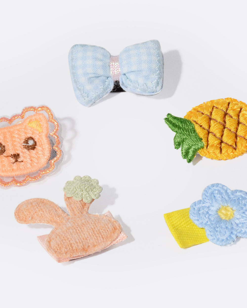 Dog Snap Hair Clips - Pineapple