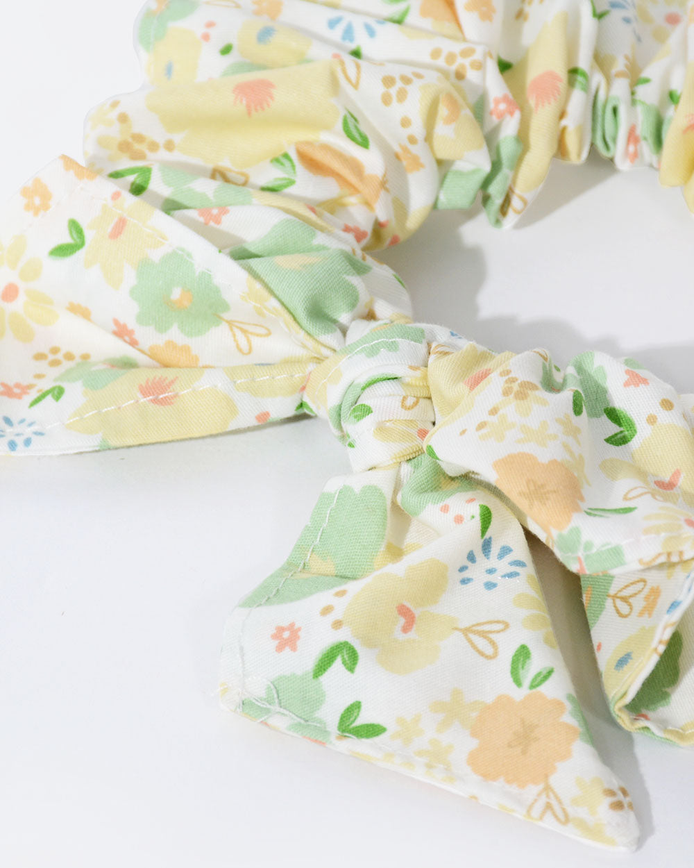 Floral Elastic Dog Bandana - Green