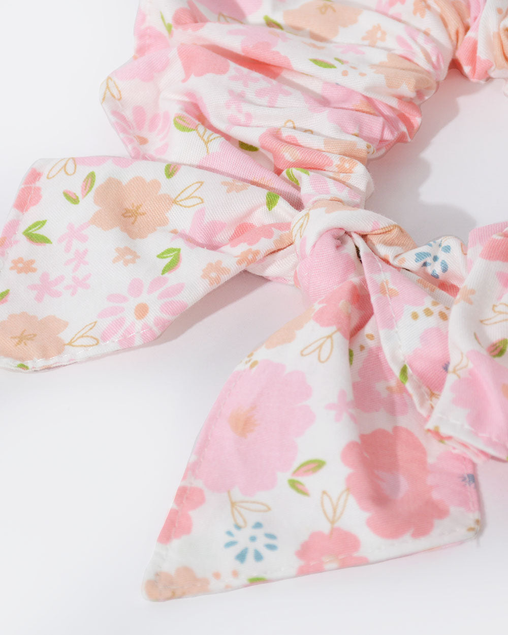 Floral Elastic Dog Bandana - Pink