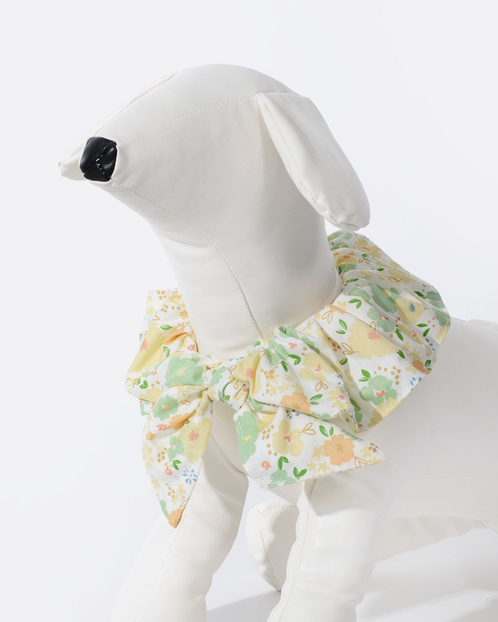 Floral Elastic Dog Bandana - Green