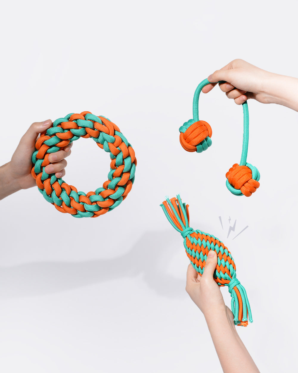 Nylon Rope Chew Toy Set - 6 Pack