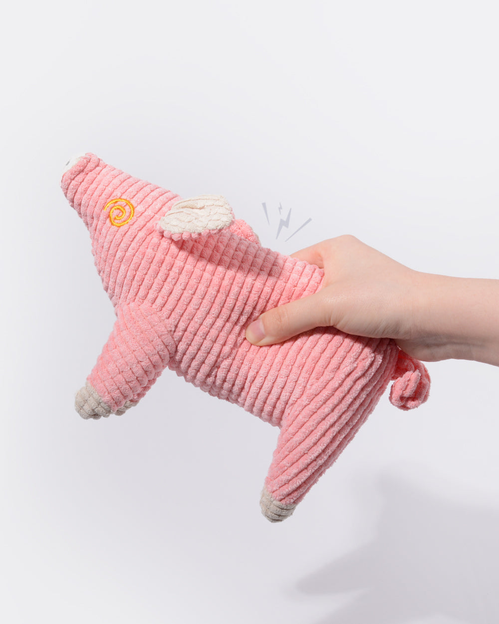 Plush Squeaky Dog Toy - Pink Pig