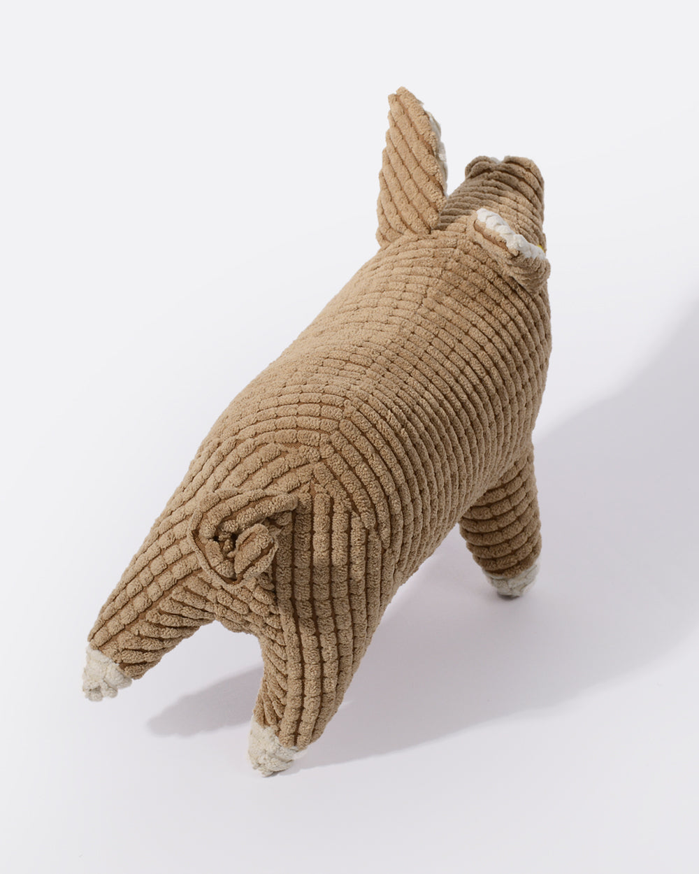 Plush Squeaky Dog Toy - Brown Pig