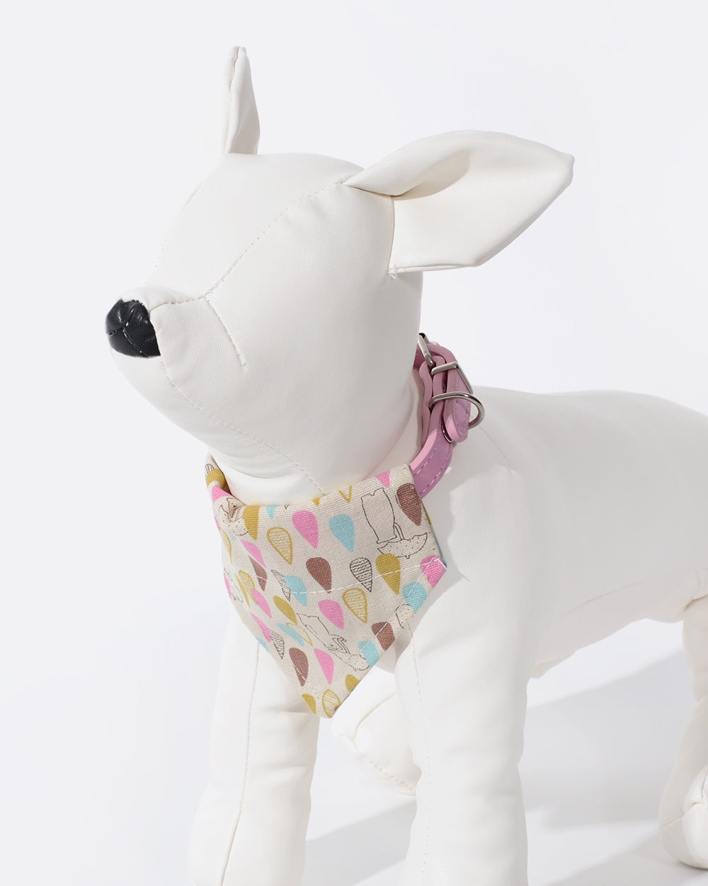 Reversible Dog Bandana with Collar - Raindrops