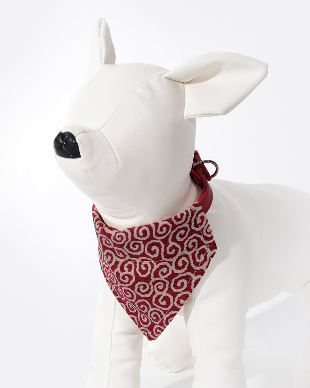 Reversible Dog Bandana with Collar - Red Mist