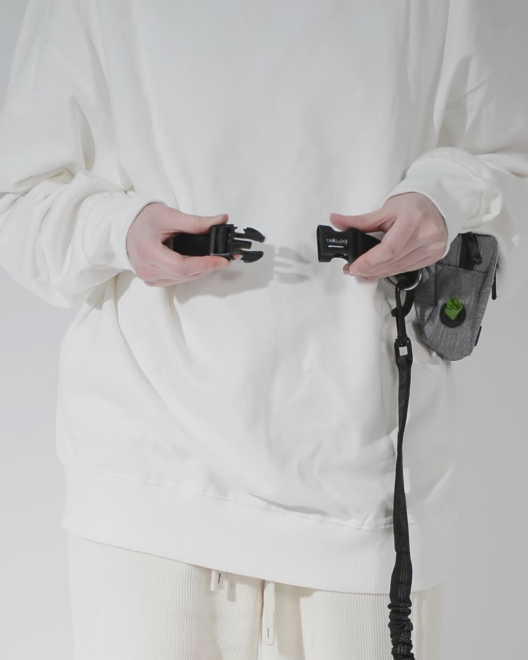 Hands-Free Double Dog Leash with Pouch